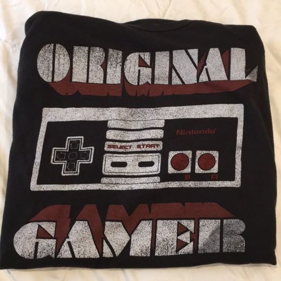 NINTENDO ORIGINAL GAMER Men’s Short Sleeve Tee XL - Picture 1 of 6